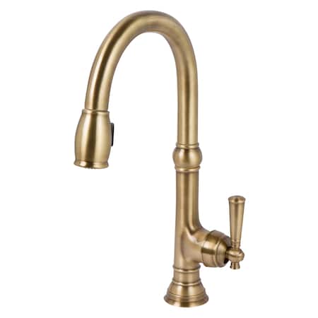 Newport Brass Pull-Down Kitchen Faucet in Antique Brass 2470-5103-06